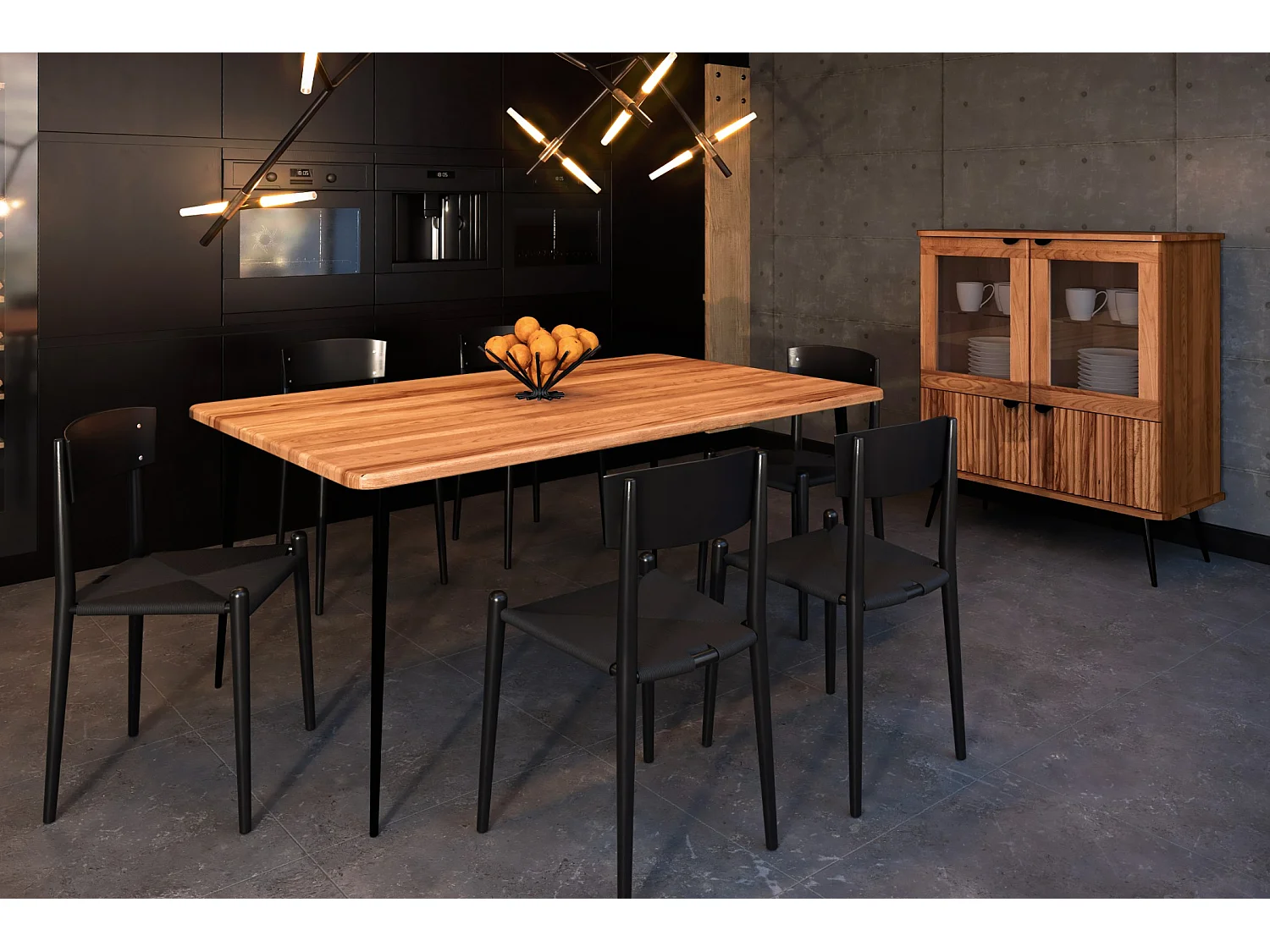 KULA - Table en cœur de hêtre, huilé naturel 80x200