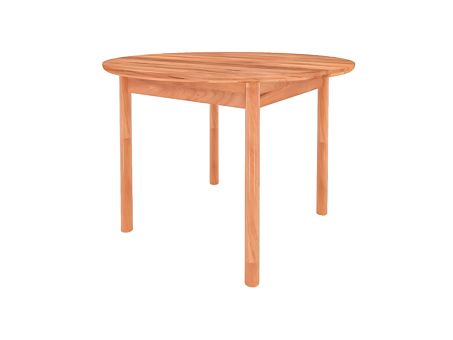 POLA - Runder Tisch mit Ausziehfunktion aus Kernbuche, naturgeölt Φ100