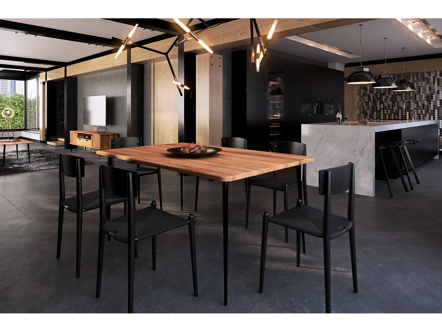 KULA - Tisch aus Kernbuche, naturgeölt 100x170