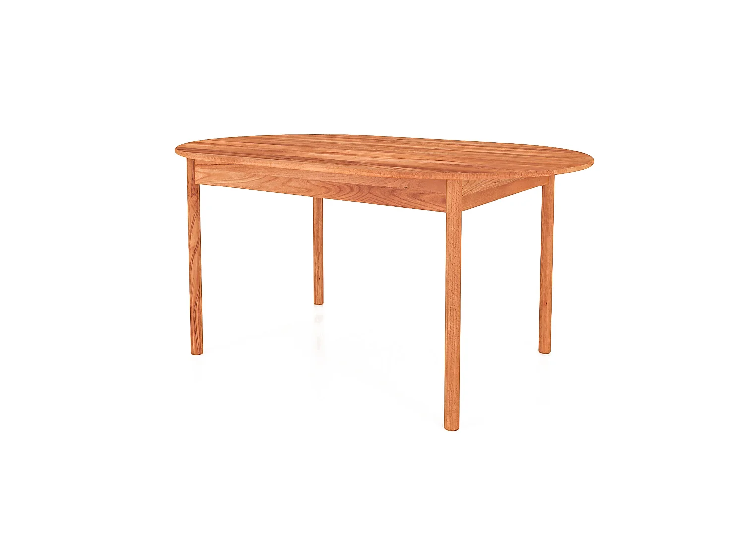 POLA - Ovaler Tisch aus Kernbuche, naturgeölt 90x200