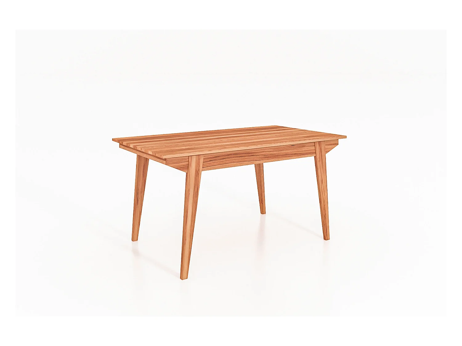 RETRO - Table en cœur de hêtre, huilé naturel 100x120