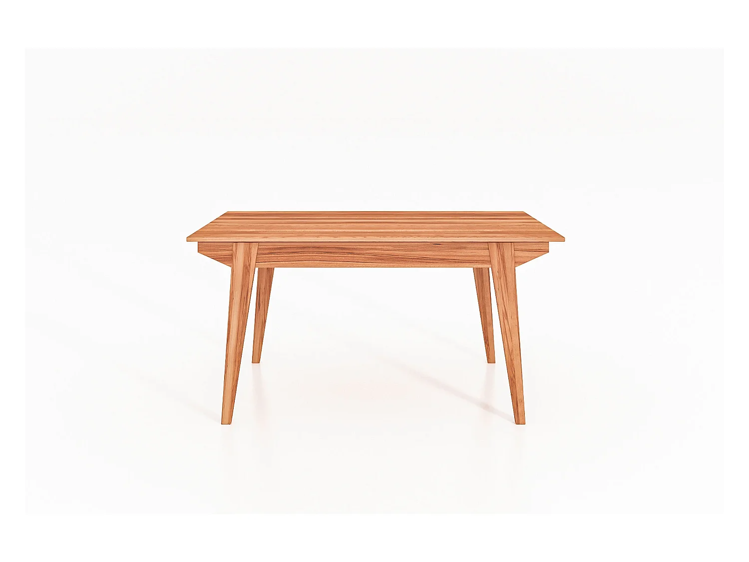 RETRO - Table en cœur de hêtre, huilé naturel 100x120