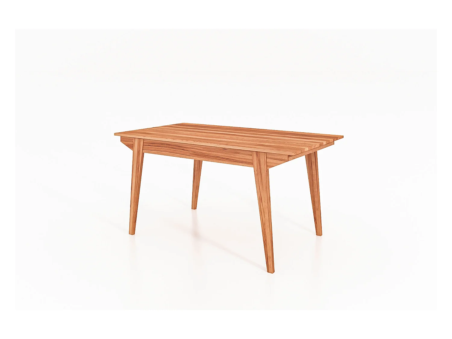 RETRO - Table en cœur de hêtre, huilé naturel 100x120