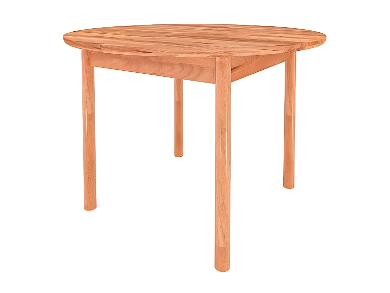 POLA - Runder Tisch mit Ausziehfunktion aus Kernbuche, naturgeölt Φ120