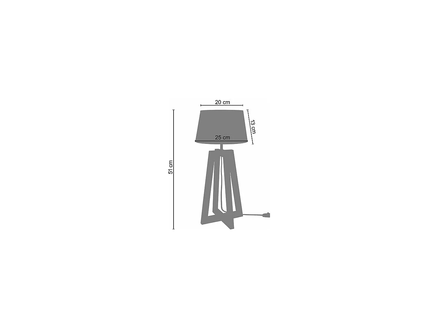 Pair de Lampes de chevet colonne bois  bois blanc 50 cm.