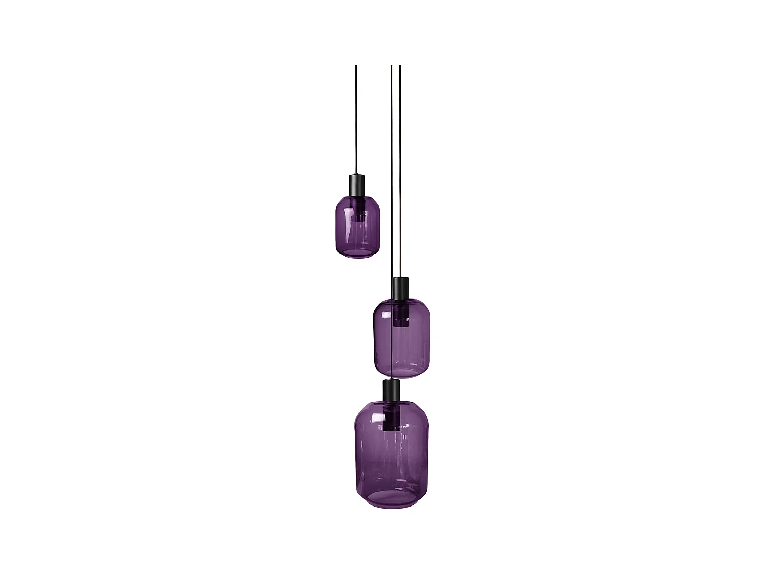 Lustre TOSEL ,métal,Violet ,H 100x D60xP60cm