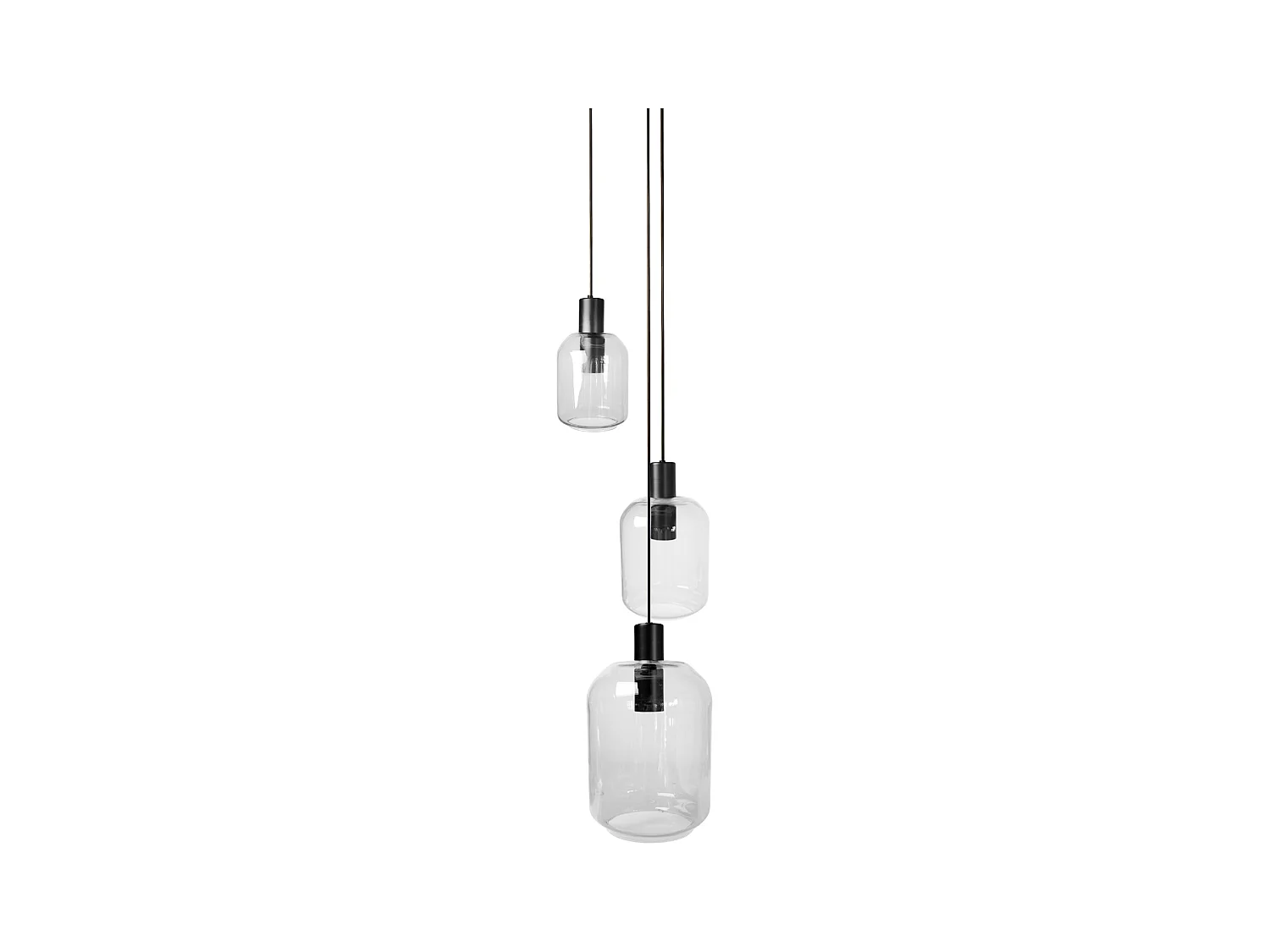 Lustre TOSEL ,métal,Transparent ,H100xD 40x P 40cm