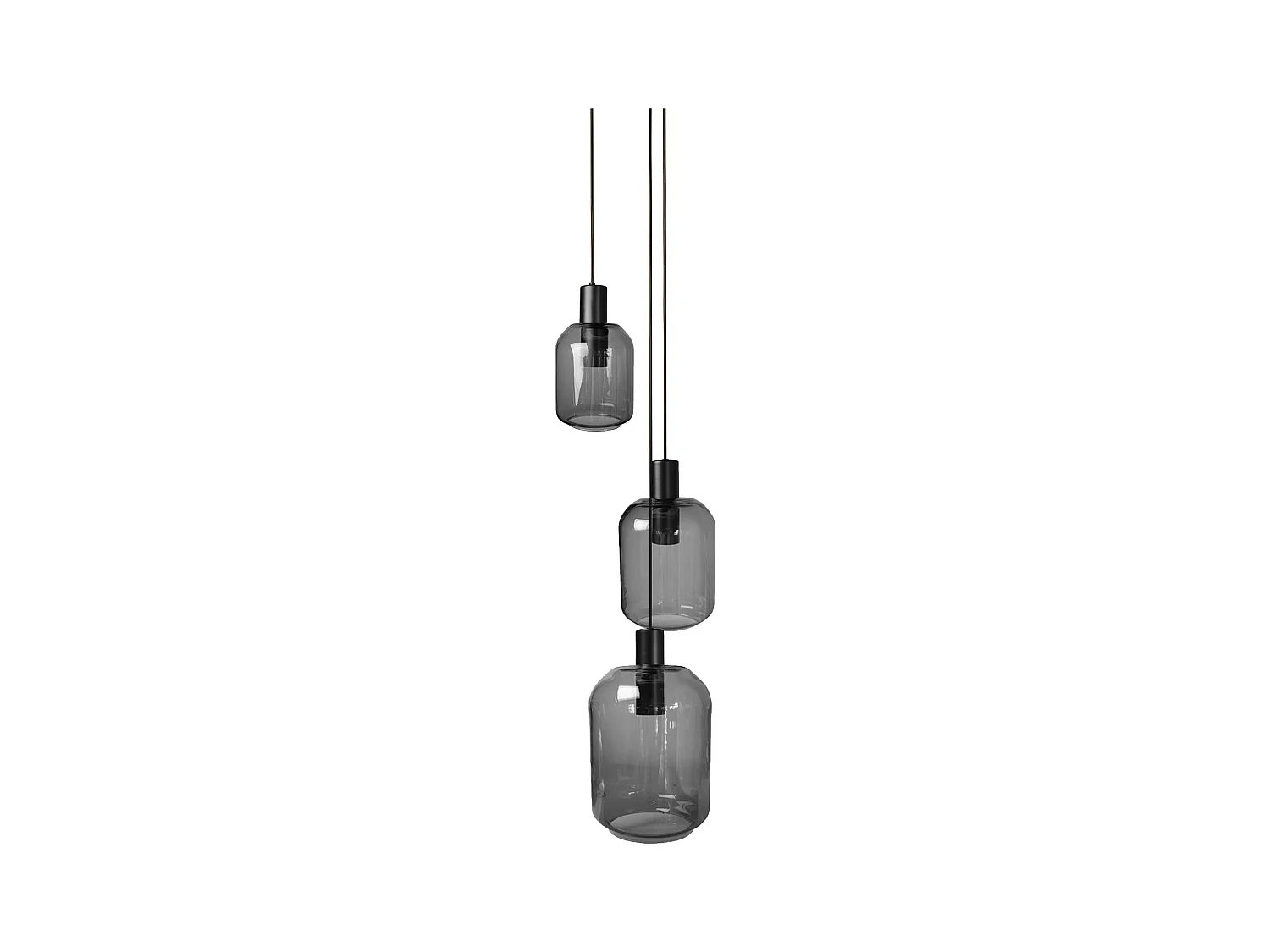 Lustre TOSEL ,métal,Gris ,H100xD 60x P 60 cm