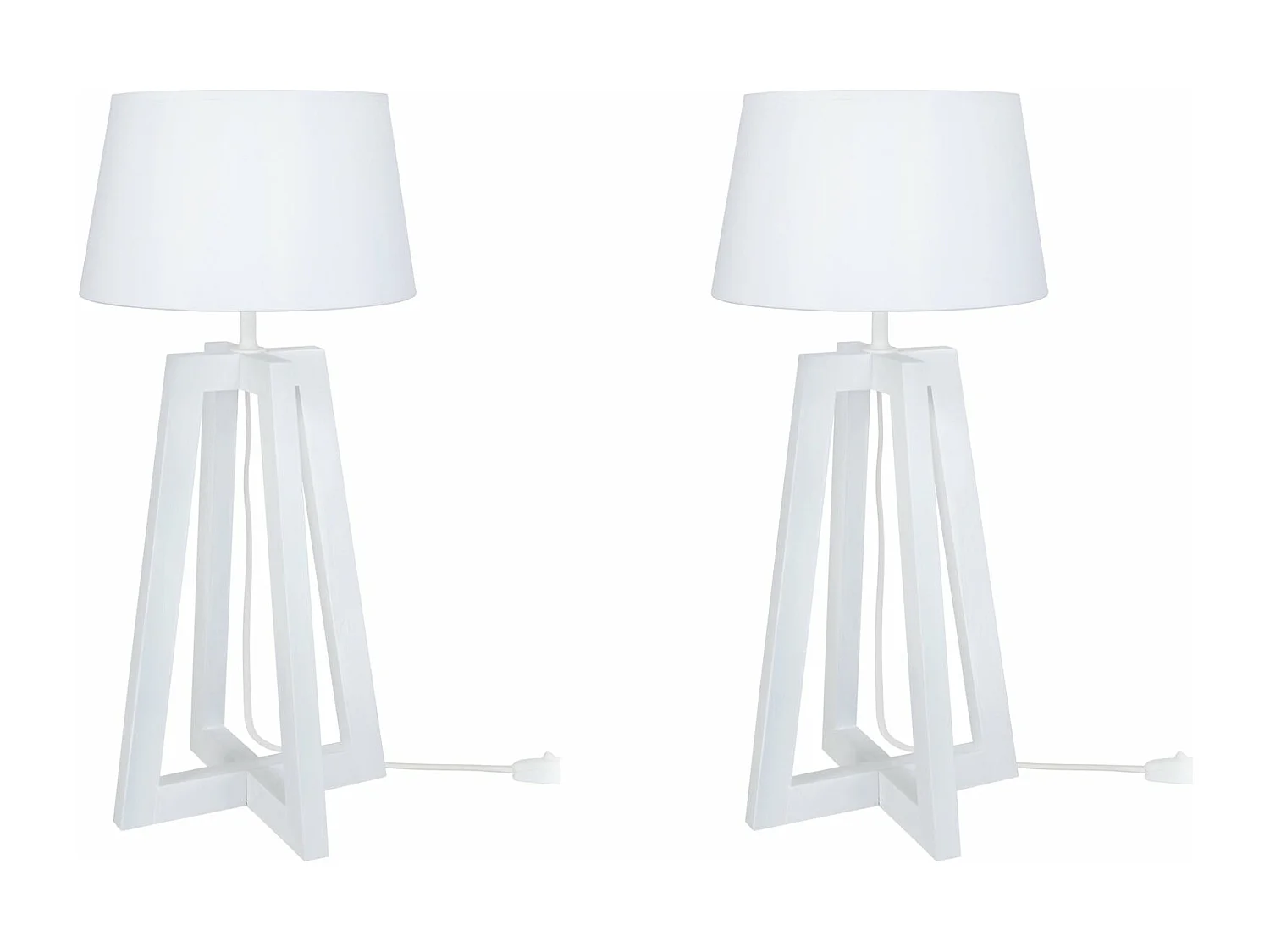 Abajur TOSEL LINKOPING LT2 tecido coluna taupe D22 x  H49  cm