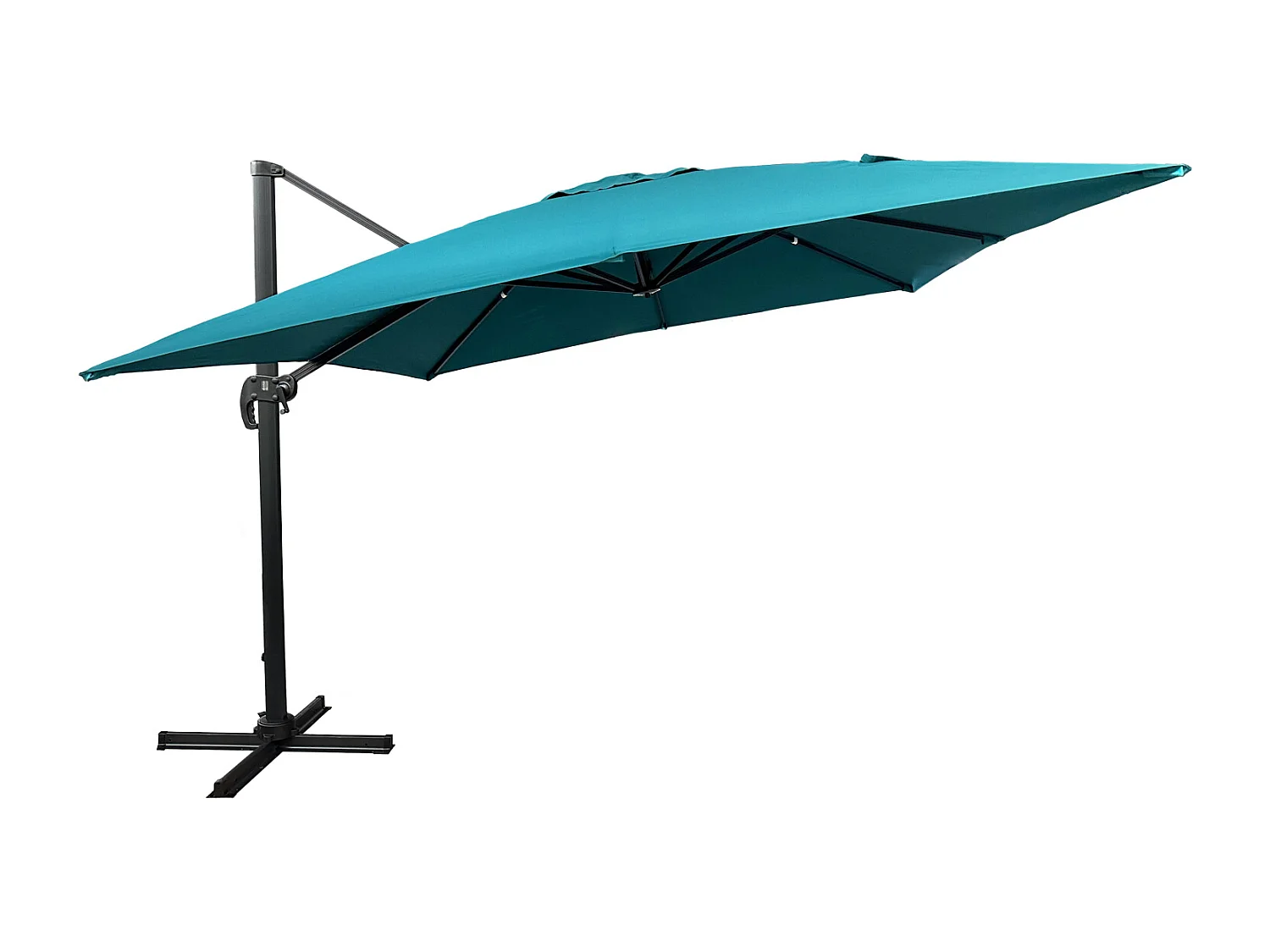 Sombrilla cuadrada MOLOKAI 3x3m azul + funda