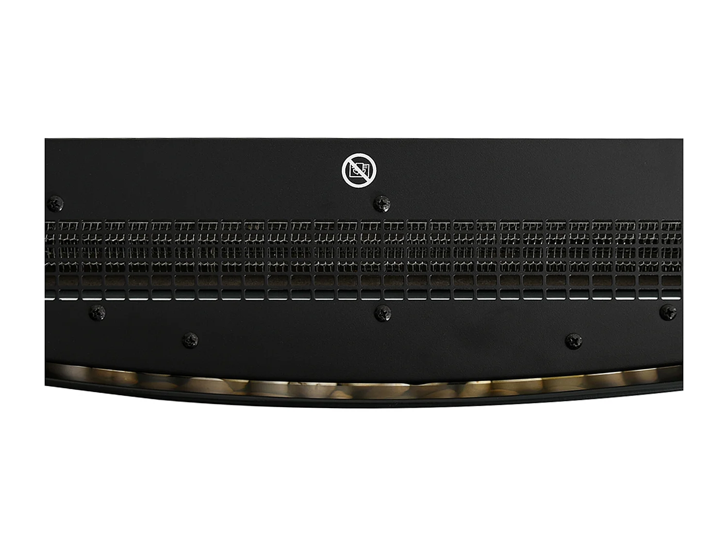 Chimenea eléctrica de pared negro 65x11.4x52cm HOMCOM