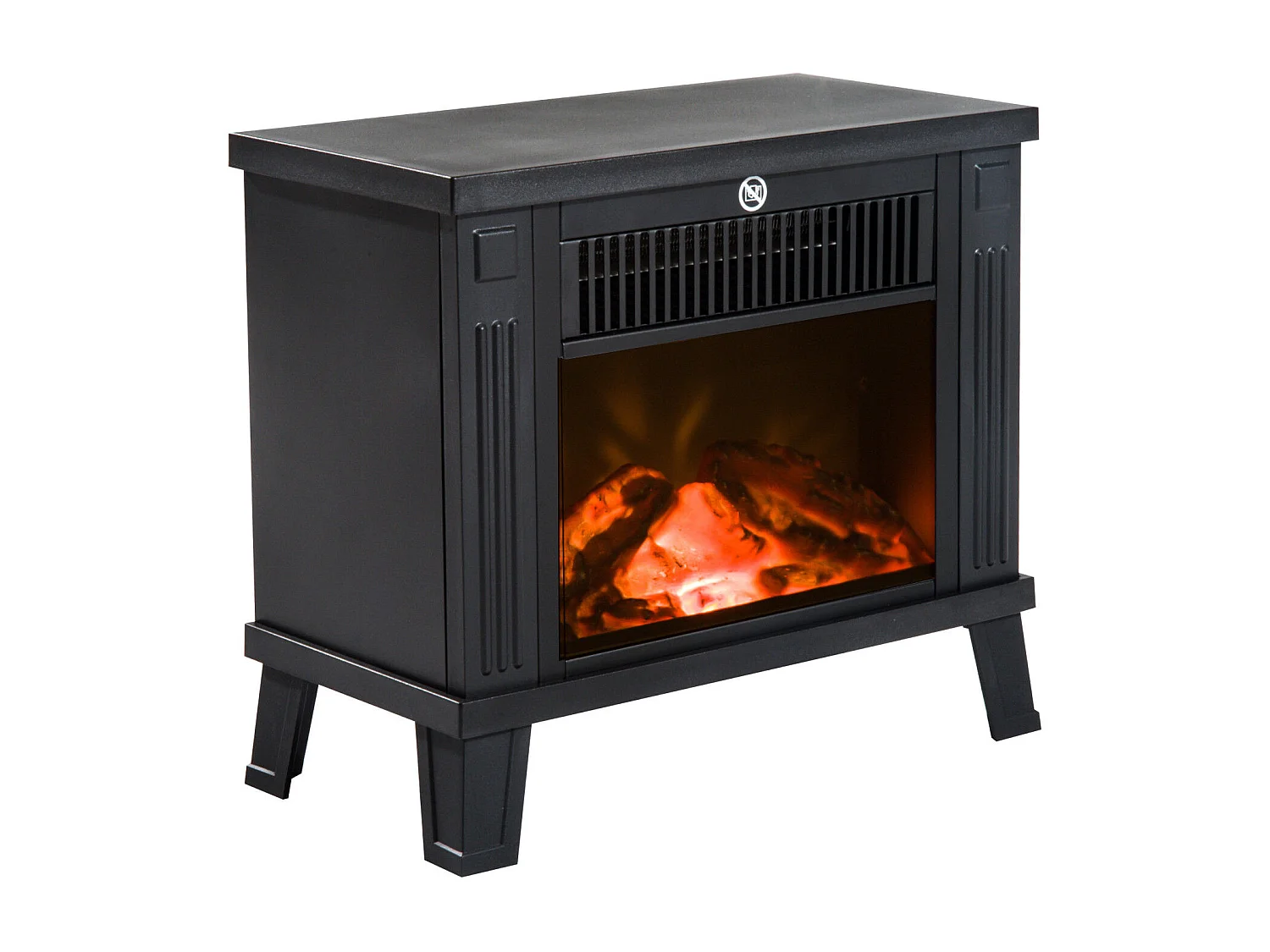 Chimenea eléctrica negro 34x17x31 cm HOMCOM