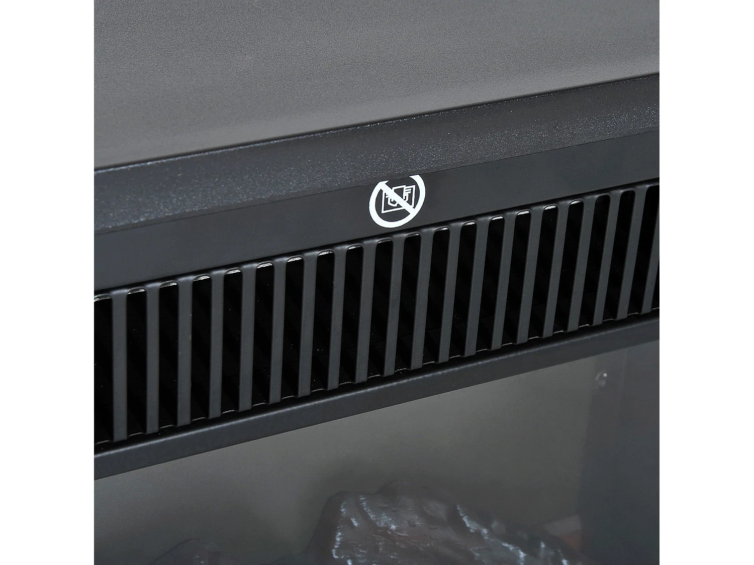 Chimenea eléctrica negro 34x17x31 cm HOMCOM