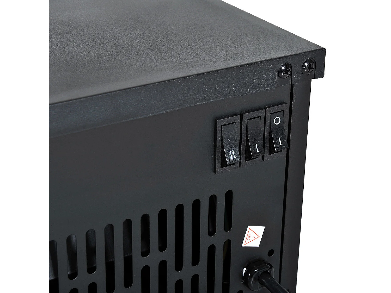 Chimenea eléctrica negro 34x17x31 cm HOMCOM