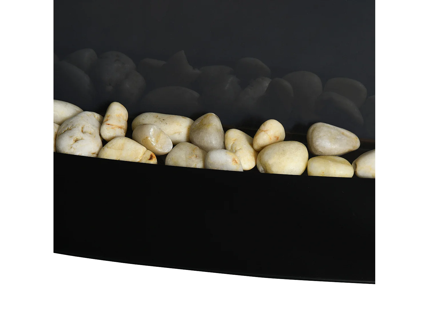 Chimenea eléctrica negro 89.2x13.5x48 cm HOMCOM