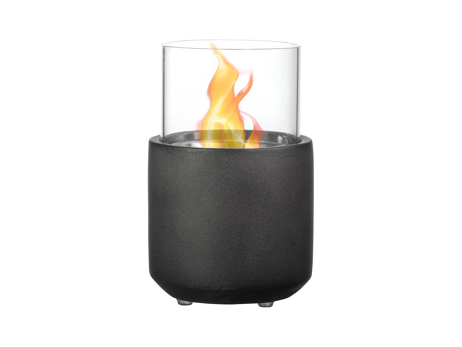 Chimenea de etanol gris oscuro 12x12x19 cm HOMCOM