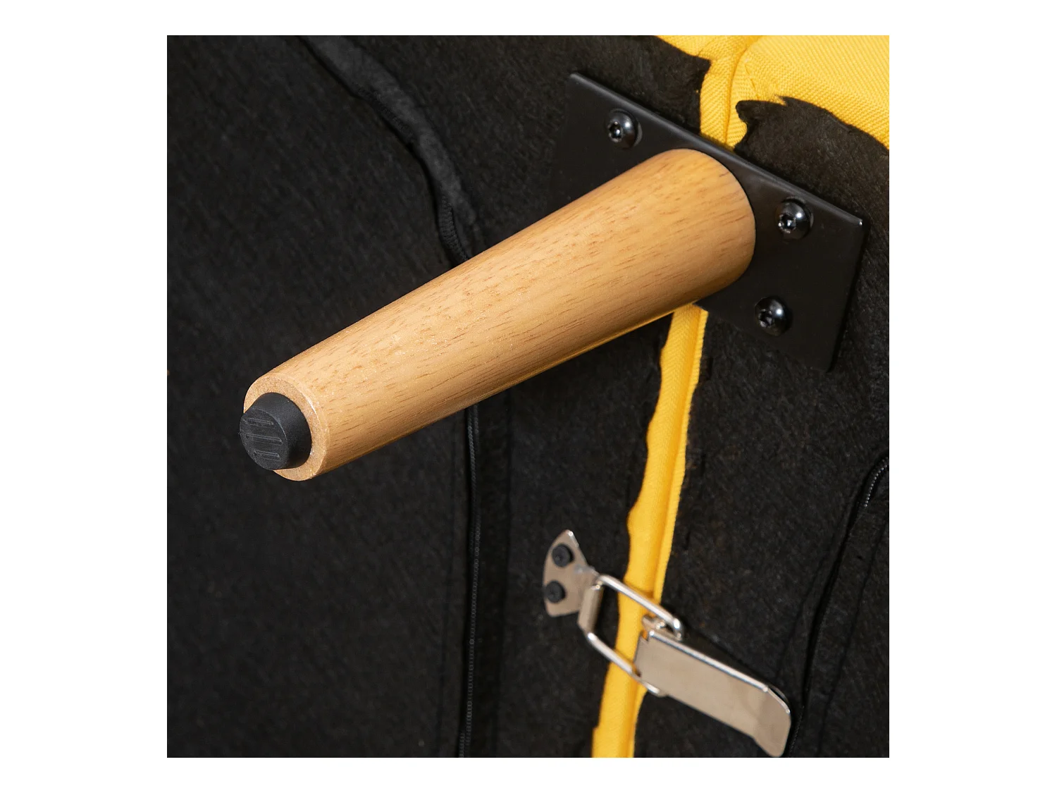 Sofá cama de 2 plazas amarillo 173x75x73 cm HOMCOM