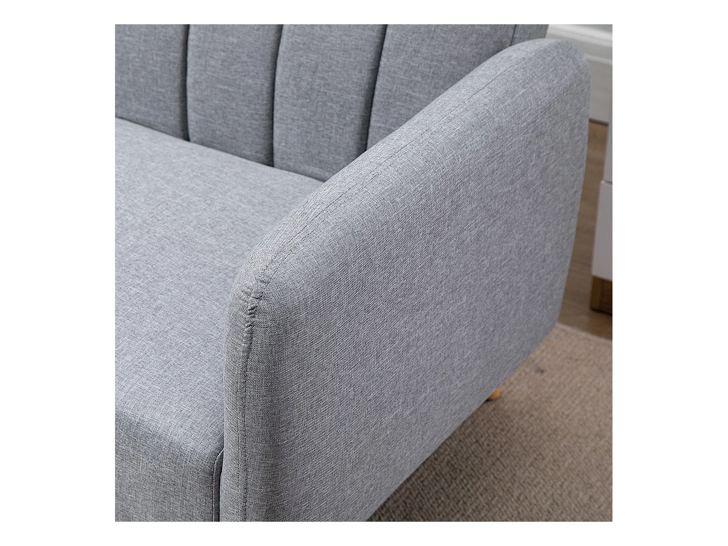 Sofá cama de 2 plazas gris 173x75x73 cm HOMCOM