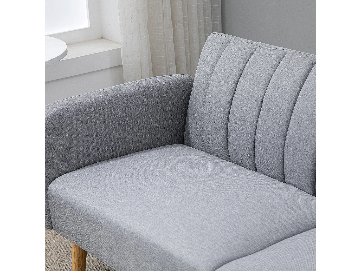 Sofá cama de 2 plazas gris 173x75x73 cm HOMCOM