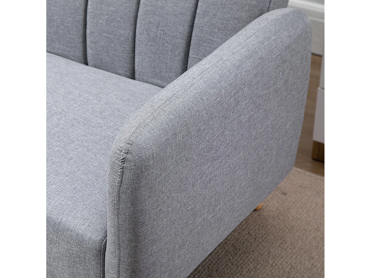 Sofá cama de 2 plazas gris 173x75x73 cm HOMCOM