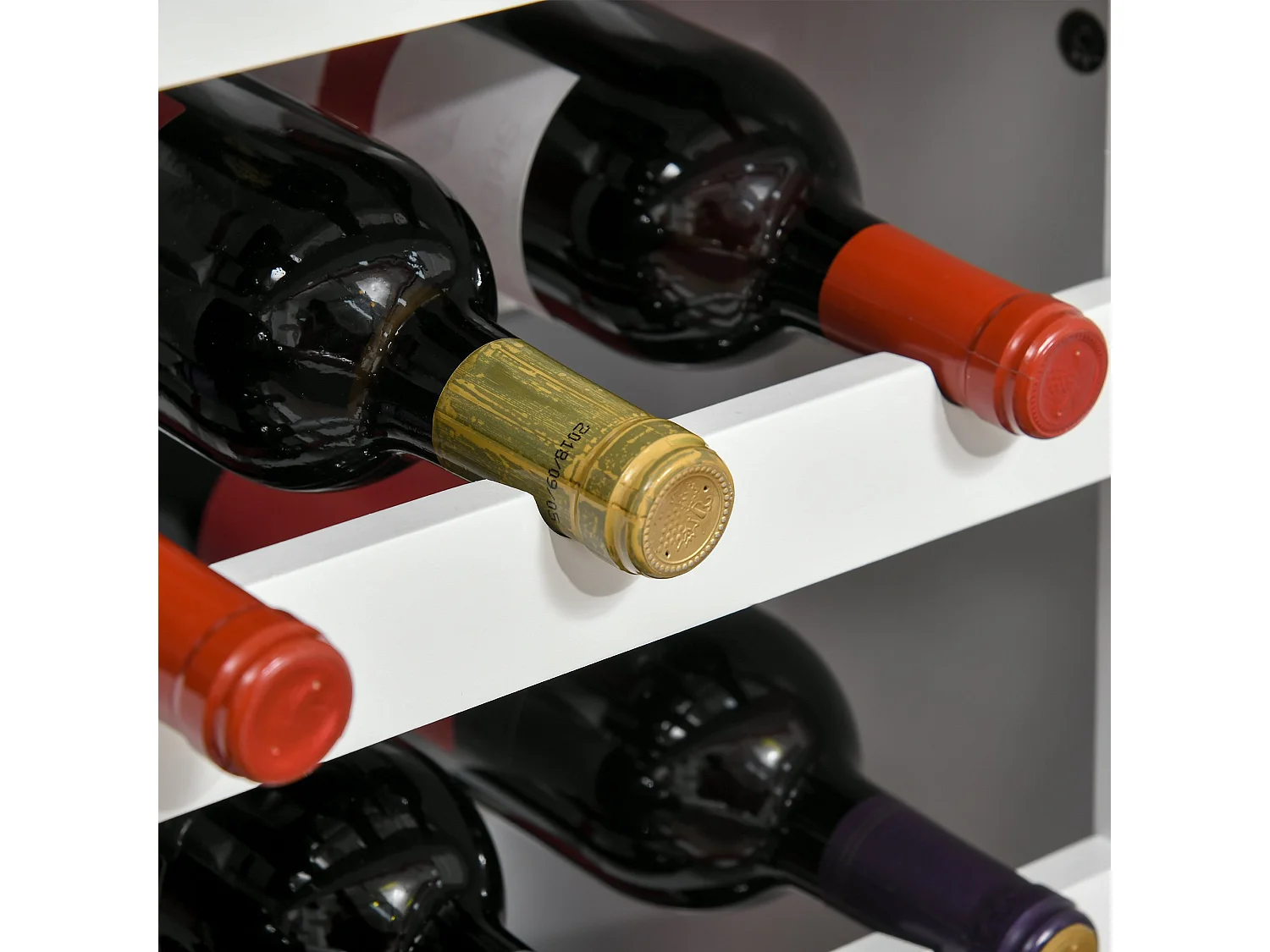 Botellero blanco 55x30x80 cm HOMCOM