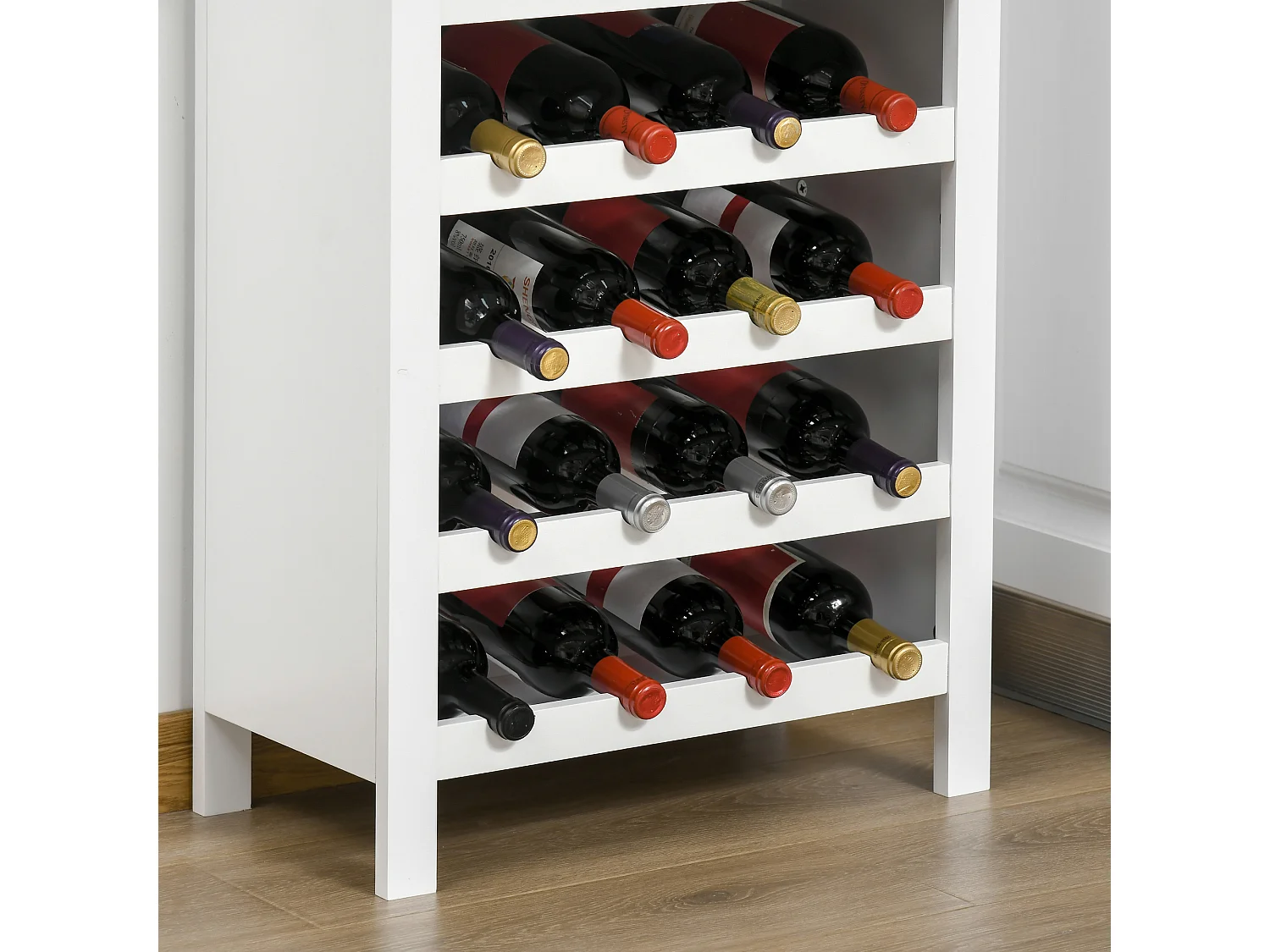 Botellero blanco 55x30x80 cm HOMCOM