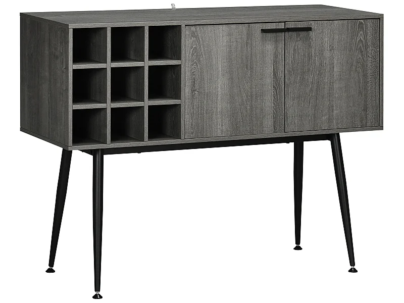 Aparador de cocina gris 106.6x40x82 cm HOMCOM