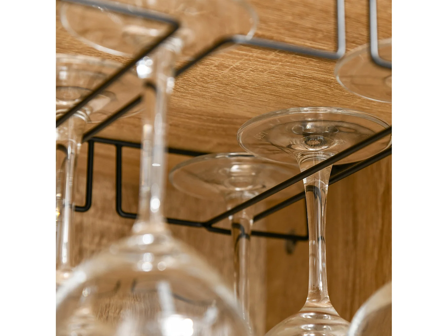 Aparador de cocina madera natural 76x35x97 cm HOMCOM