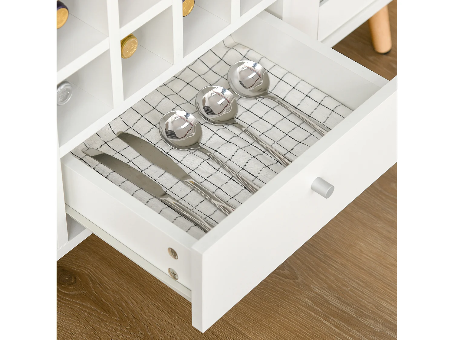 Aparador blanco 100x33x80 cm HOMCOM