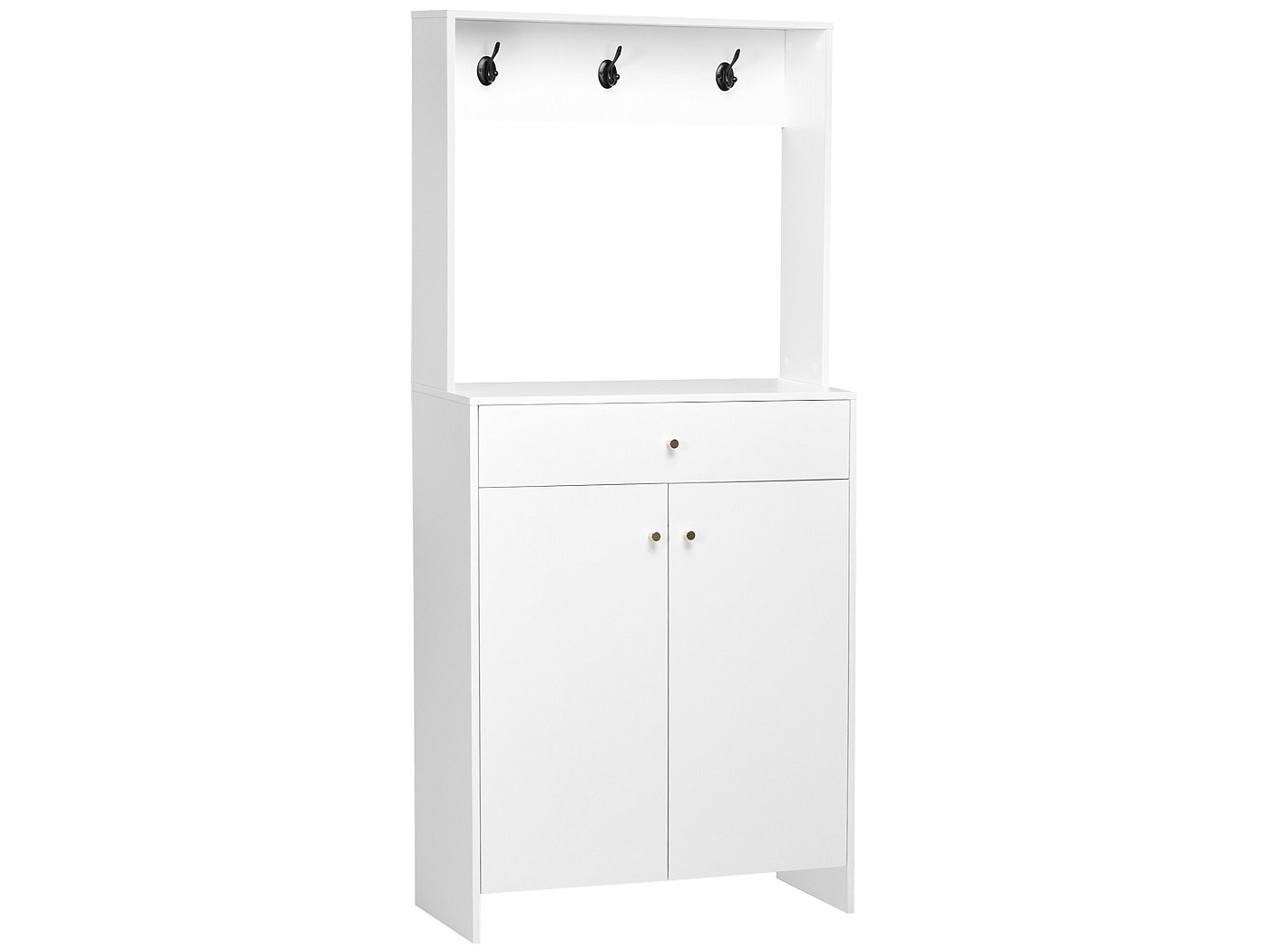 Mueble zapatero blanco 80x32x180 cm