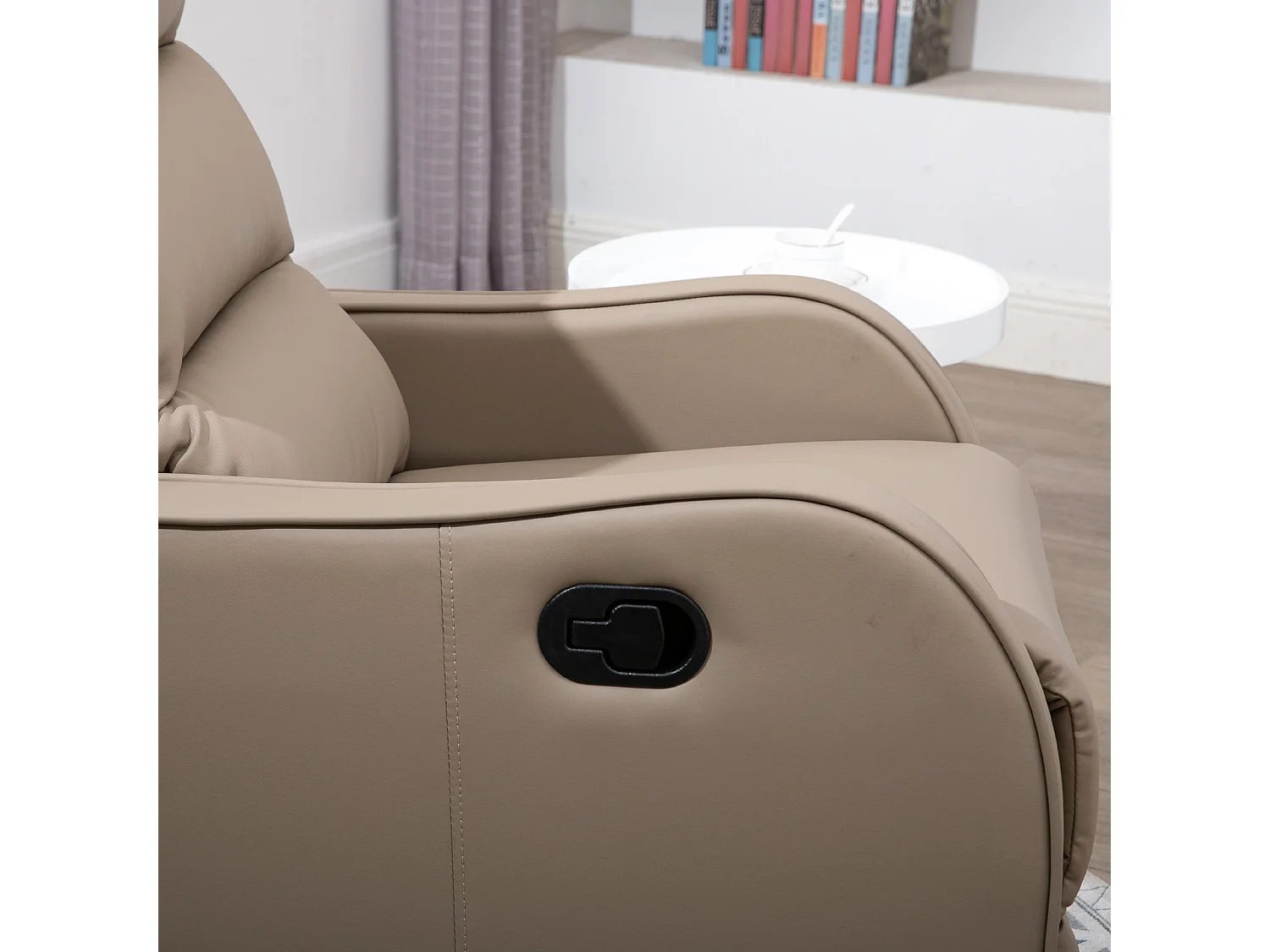 Sillón reclinable marrón 65x89x100cm HOMCOM