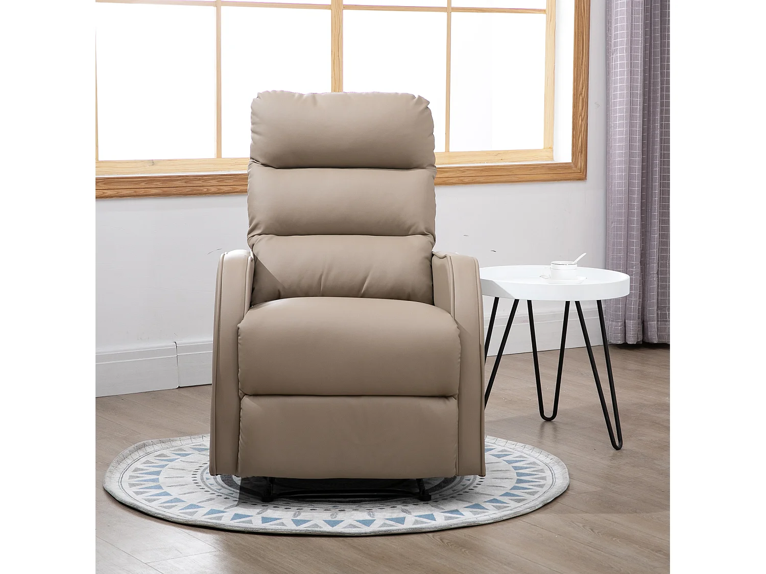 Sillón reclinable marrón 65x89x100cm HOMCOM