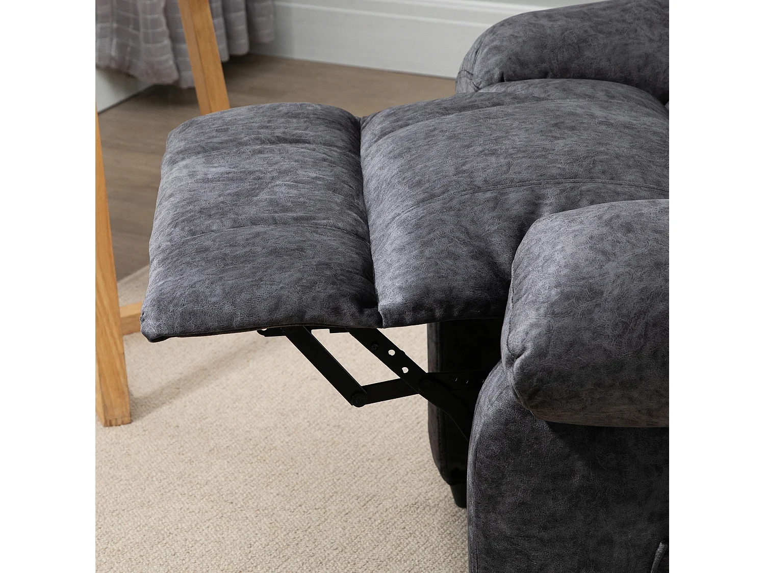 Sillón relax reclinable negro 96x91x108 cm HOMCOM