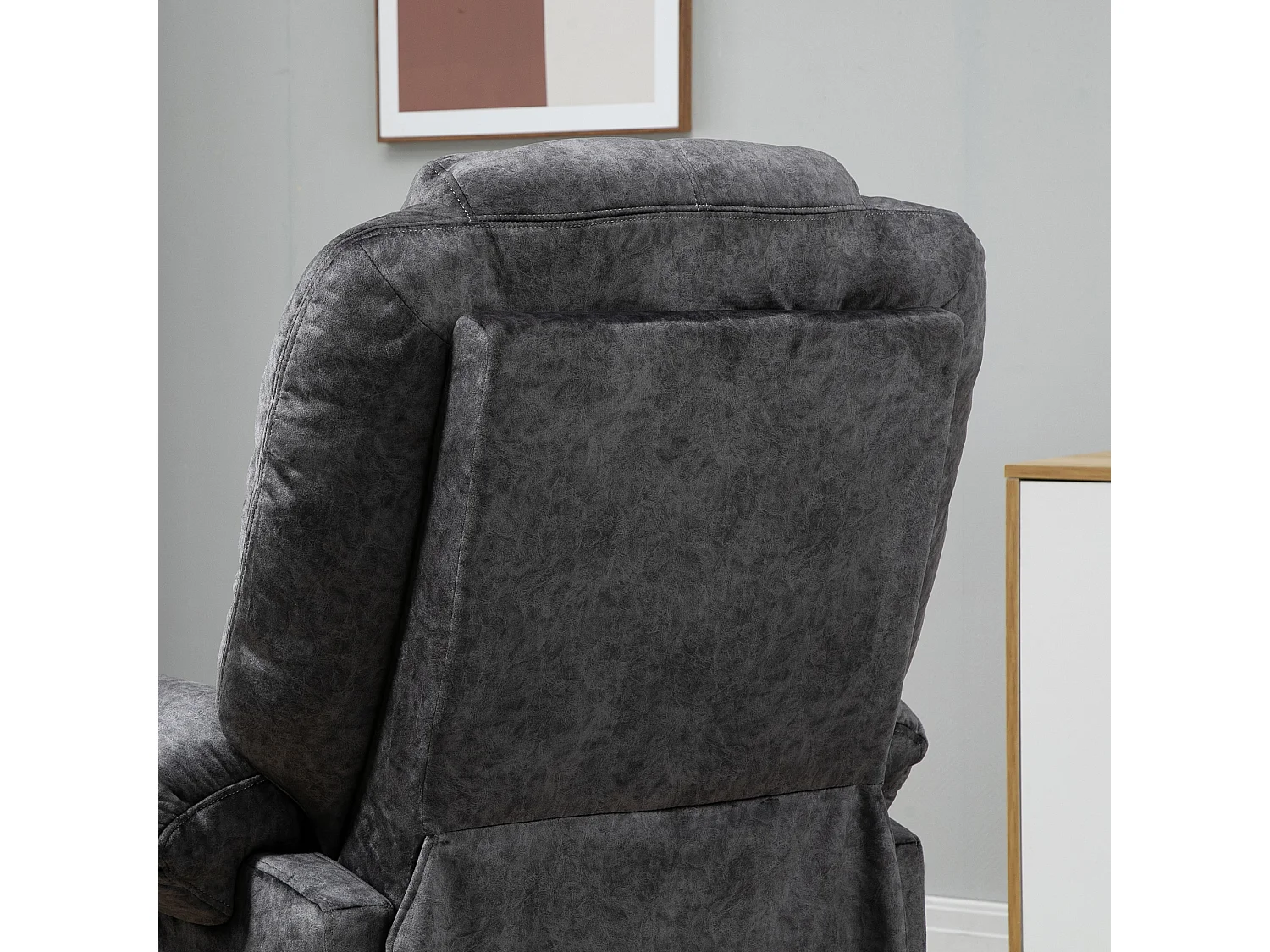 Sillón relax reclinable negro 96x91x108 cm HOMCOM