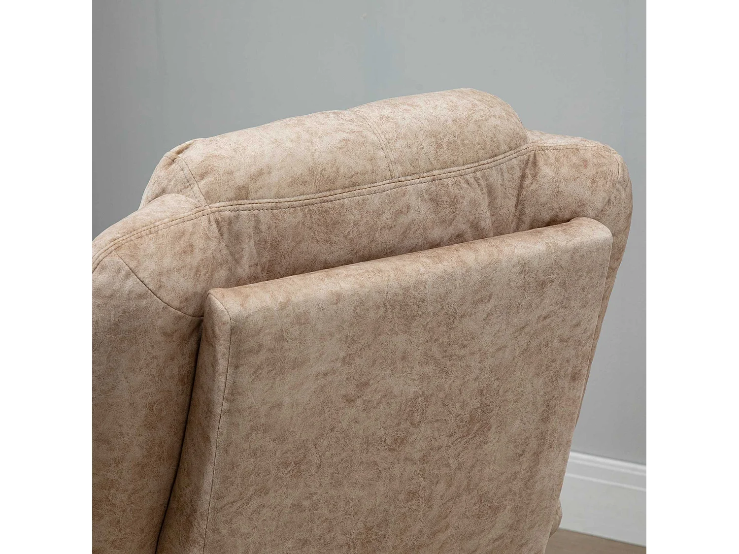 Sillón relax reclinable beige 88x91x108 cm HOMCOM