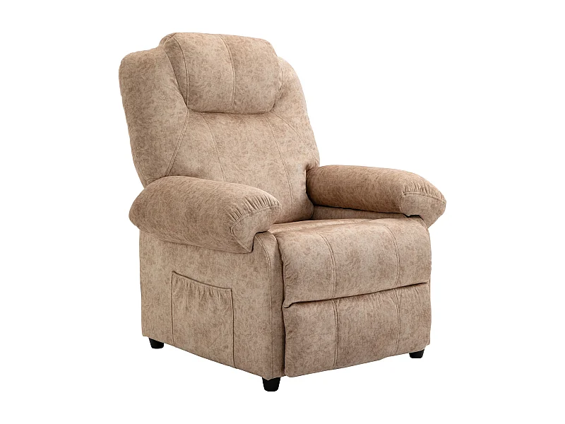Sillón relax reclinable beige 88x91x108 cm HOMCOM