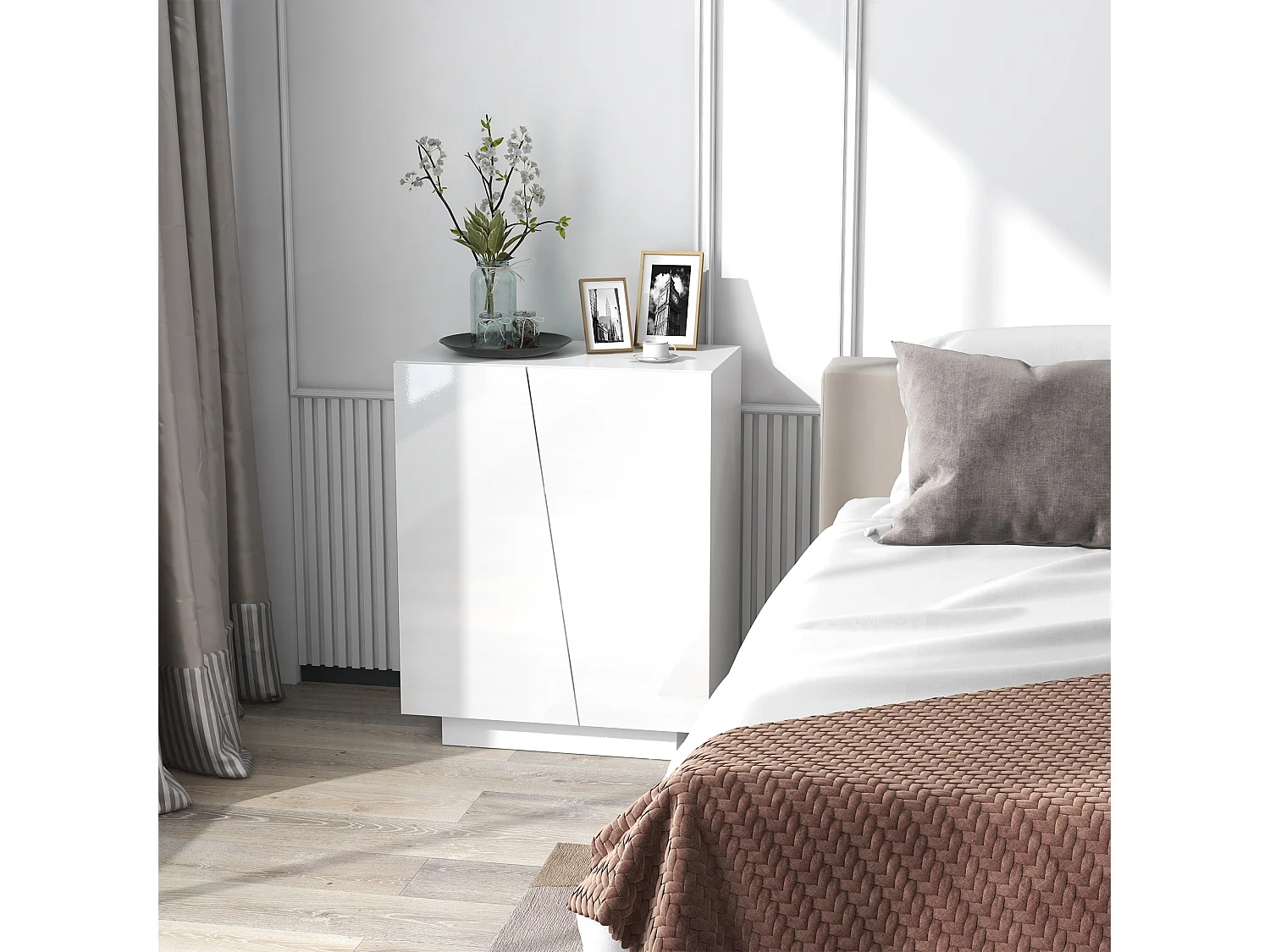 Aparador de salón blanco 70x40x88 cm HOMCOM