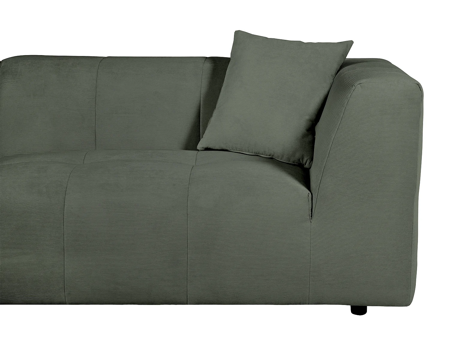 Ecksofa - Ecke links - Cord - Grün - NAEMIA von Maison Céphy