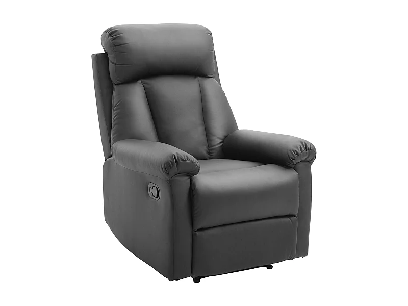 Sillón reclinable negro 80x97x107 cm HOMCOM