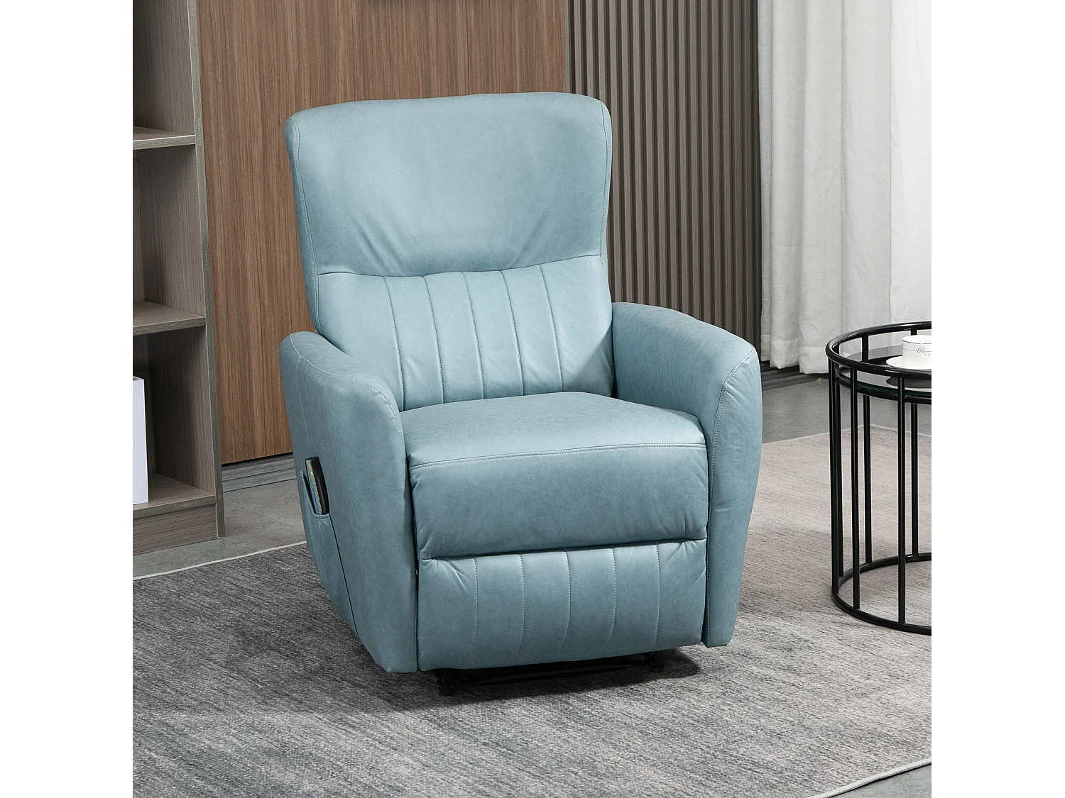 Sillón de masaje azul 79x101x96 cm HOMCOM