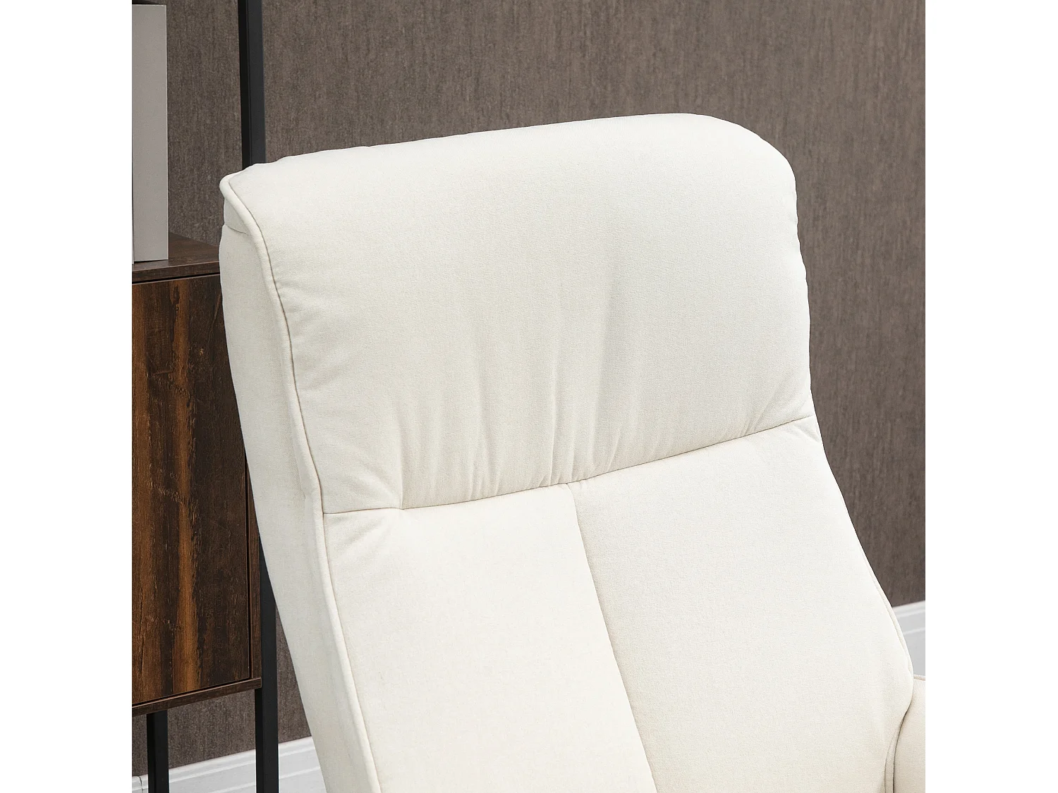 Sillón masaje eléctrico crema 68.5x84x110 cm HOMCOM