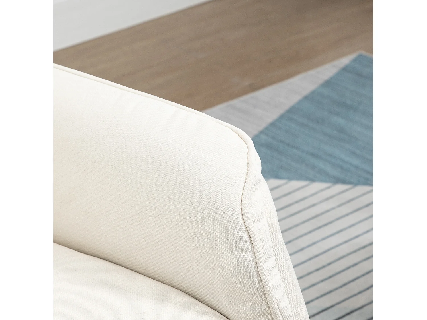 Sillón masaje eléctrico crema 68.5x84x110 cm HOMCOM