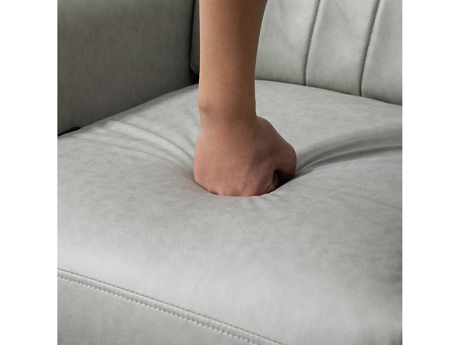 Sillón de masaje gris 79x101x96 cm HOMCOM