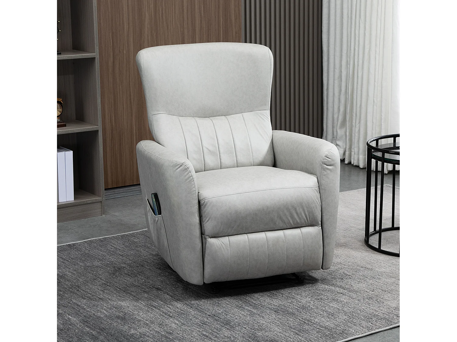 Sillón de masaje gris 79x101x96 cm HOMCOM