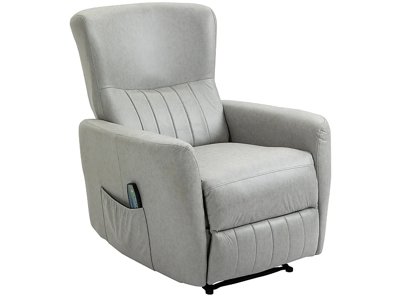 Sillón de masaje gris 79x101x96 cm HOMCOM