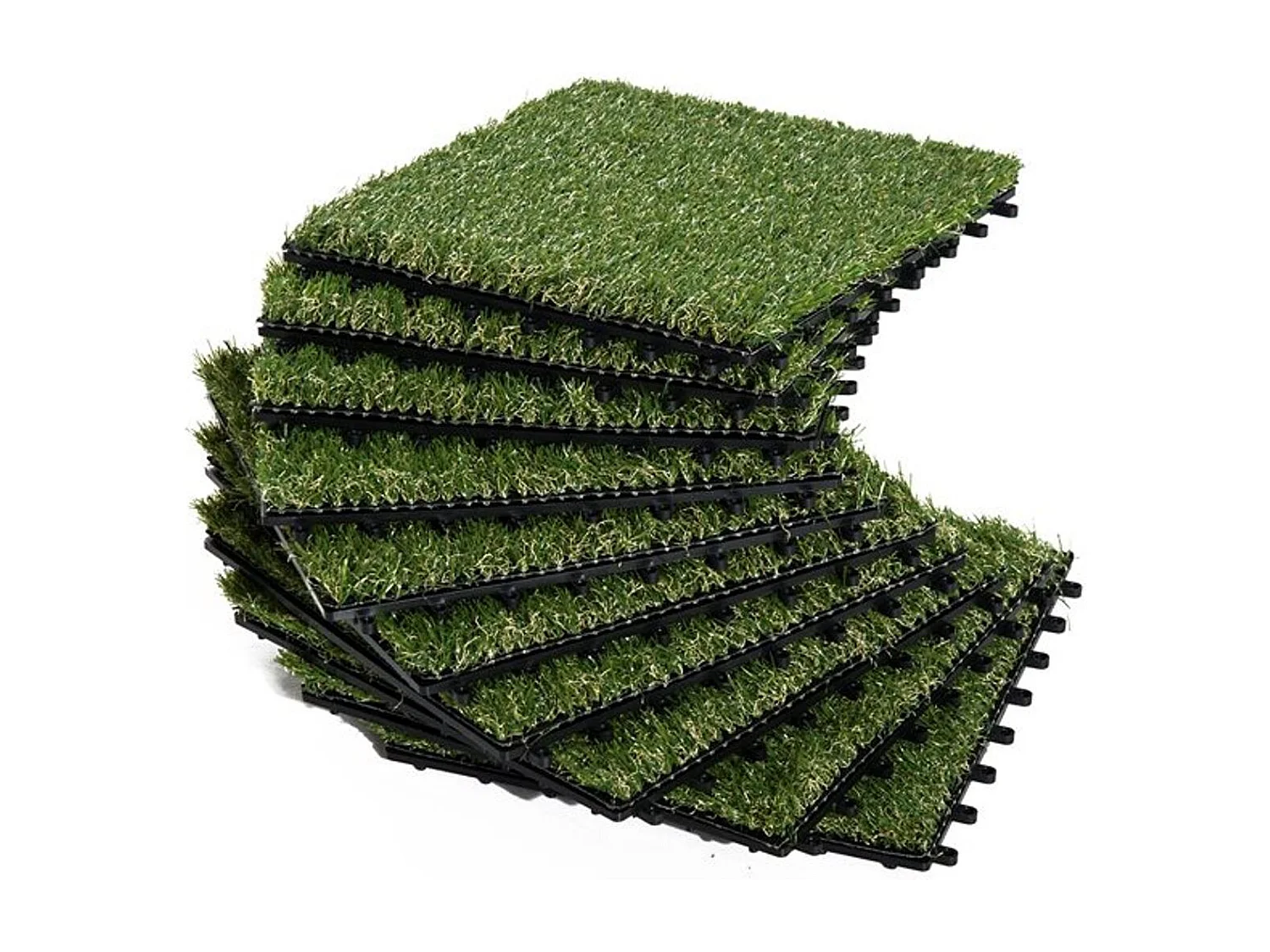 Césped artificial verde 30x30x3.5cm Outsunny