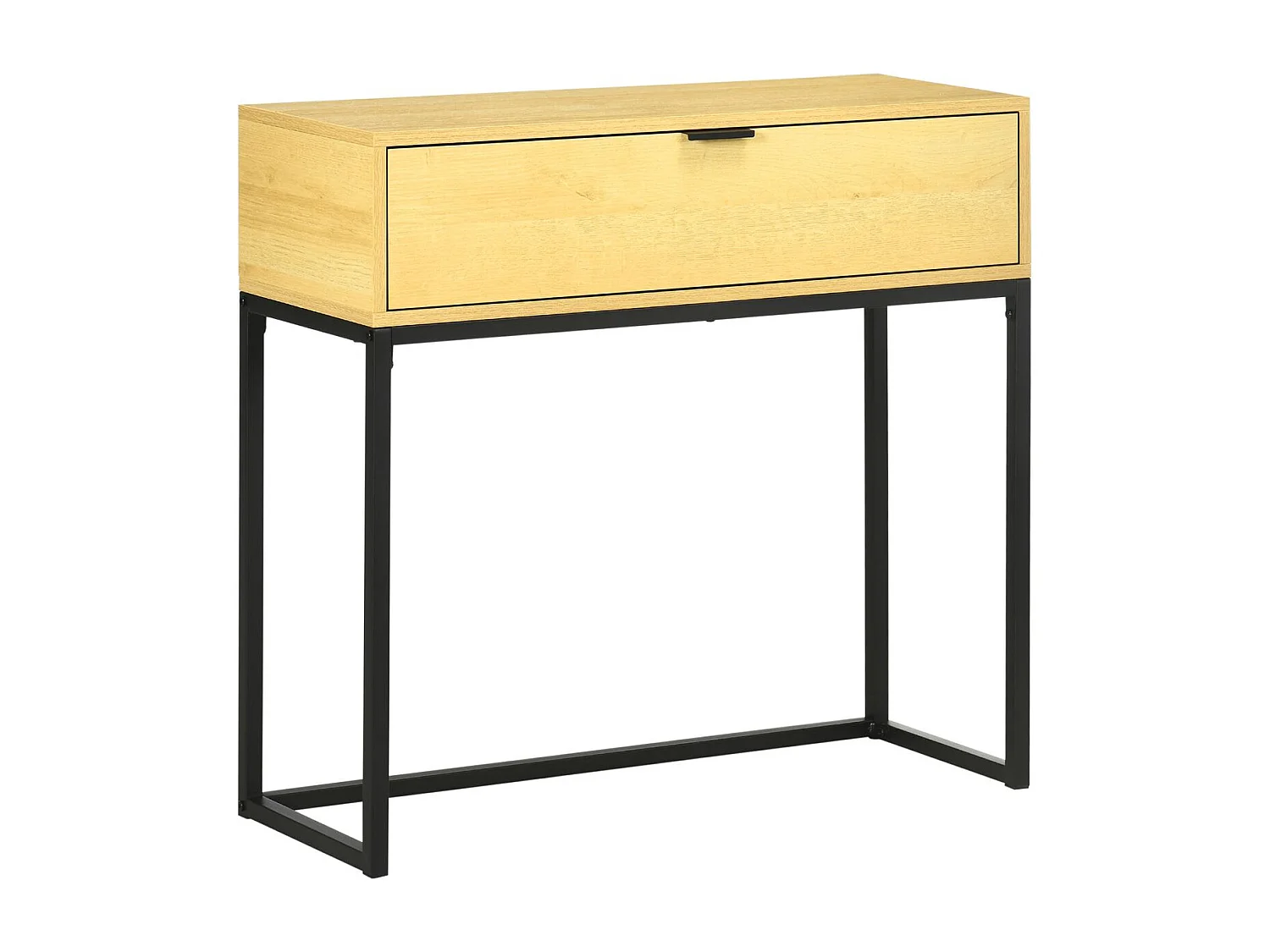 Mesa consola madera natural 80x30x76 cm HOMCOM