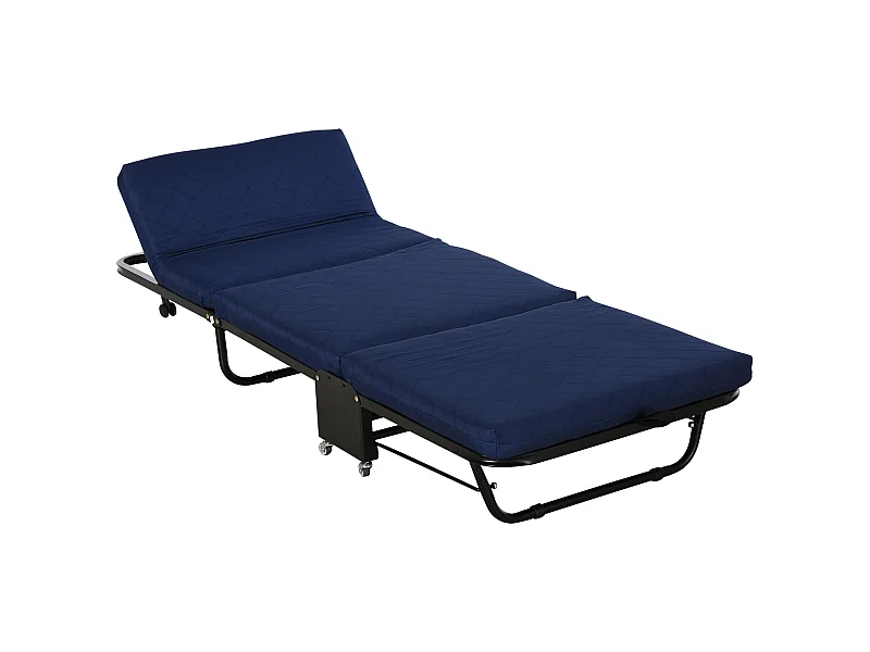 Cama plegable azul 184x65x26 cm HOMCOM