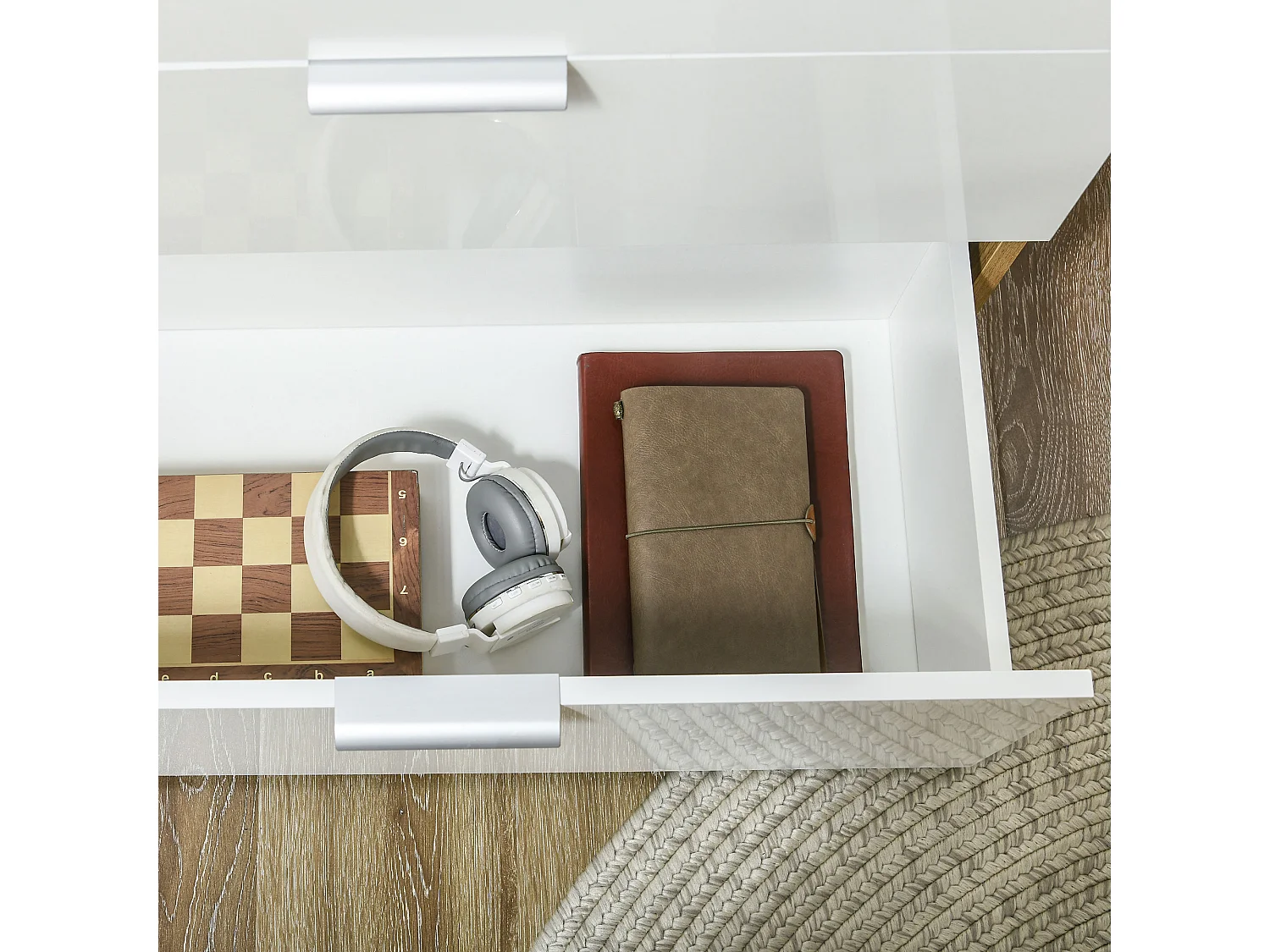 Aparador de salón blanco 105x35x92 cm HOMCOM