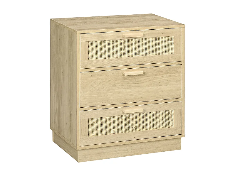 Cómoda con cajones madera natural 60x38x69 cm HOMCOM